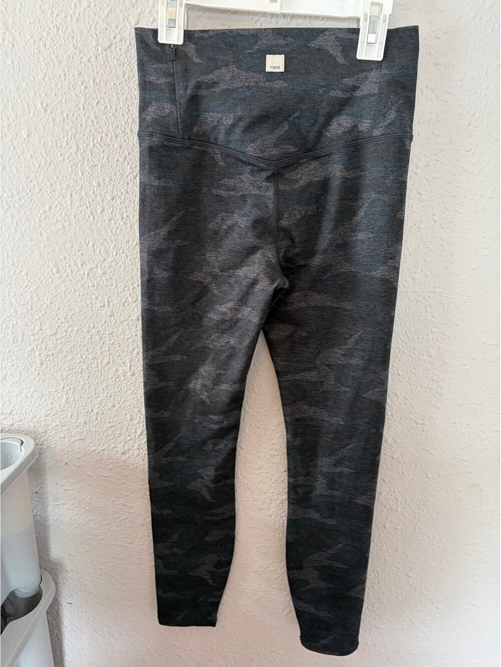 Vuori Clean Elevation Leggings Grey Camo. Waist measures 12in which is the same